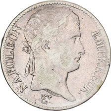 Francia, 5 Francs, Napoléon I, 1812, Rouen, Argento, MB, KM:694.2