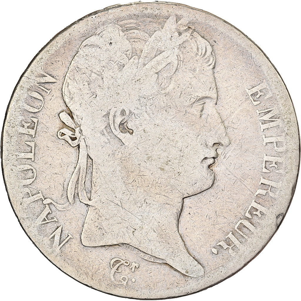 France, 5 Francs, Napoléon I, 1815, Paris, Période des Cent Jours, Silver