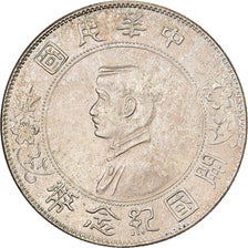 China, Dollar, Yuan, 1927, Silver, AU(50-53), KM:318a.2