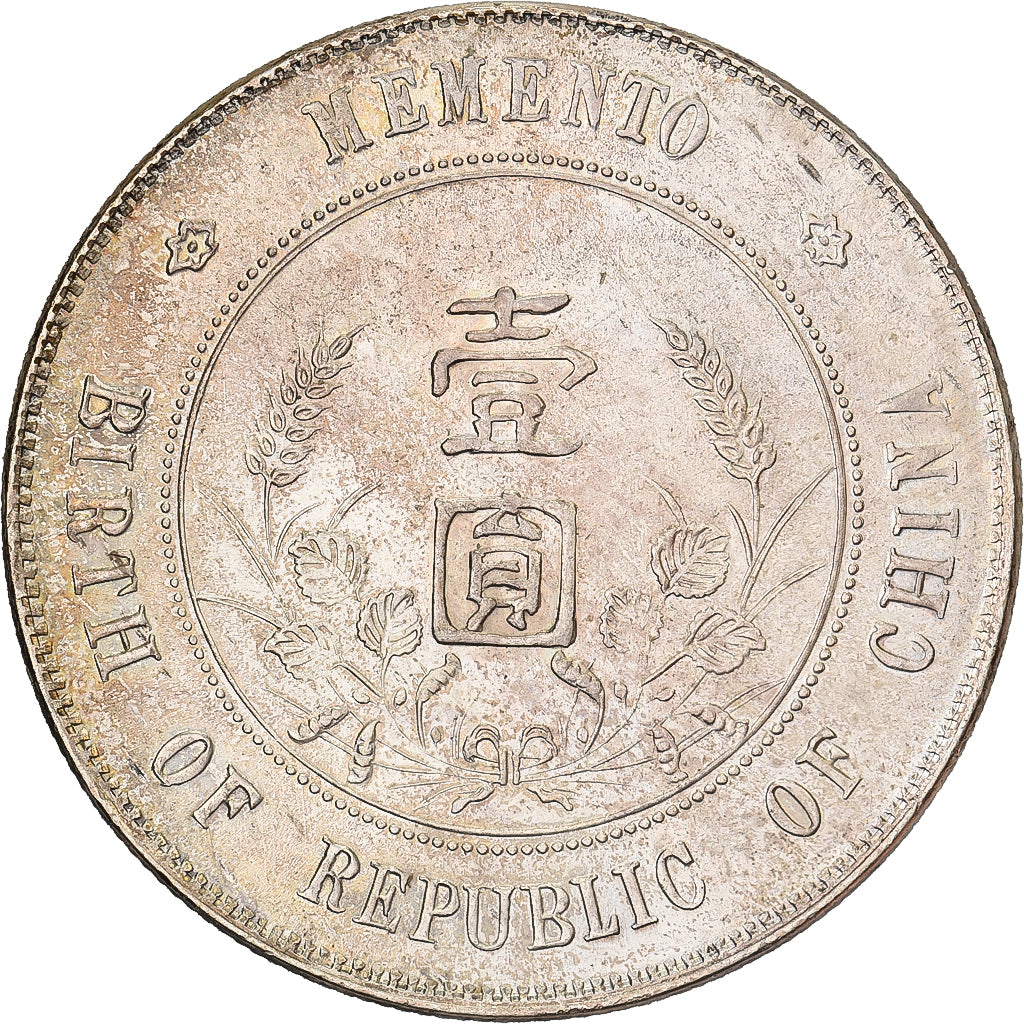 China, Dollar, Yuan, 1927, Zilver, ZF+, KM:318a.2