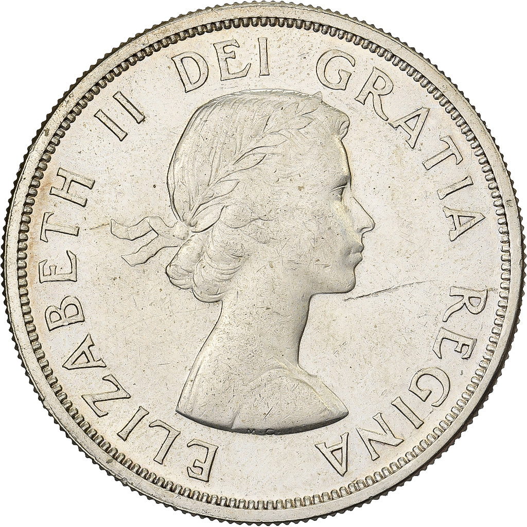 Canada, Elizabeth II, Dollar, 1962, Royal Canadian Mint, Silver, EF(40-45)
