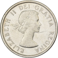 Canada, Elizabeth II, Dollar, 1962, Royal Canadian Mint, Silver, EF(40-45)