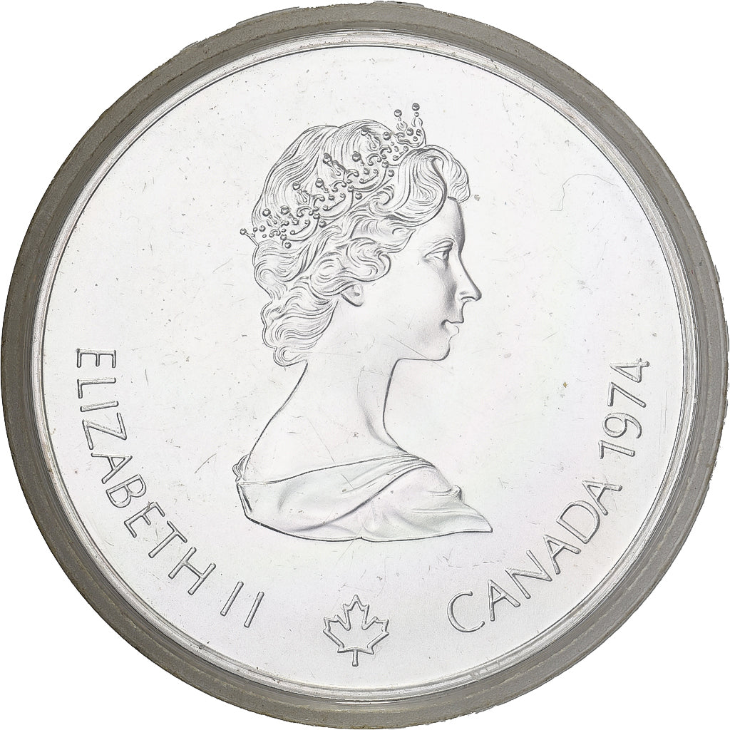 Canada, Elizabeth II, 5 Dollars, 1974, Royal Canadian Mint, Silver, MS(63)