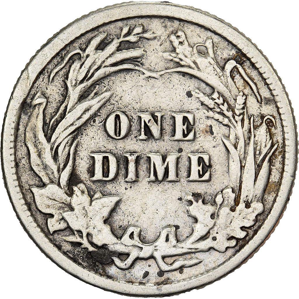 Verenigde Staten, Dime, Barber Dime, 1912, Philadelphia, Zilver, FR+, KM:113