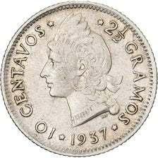 Republika Dominikany, 10 Centavos, 1937, Srebro, VF(30-35), KM:19