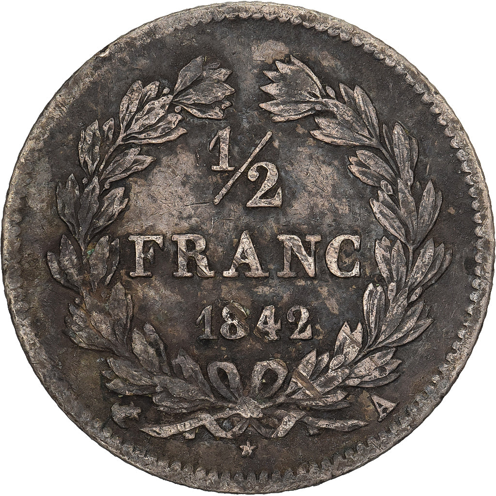 Francia, 1/4 Franc, Louis-Philippe, 1842, Paris, Argento, MB+, KM:740.1