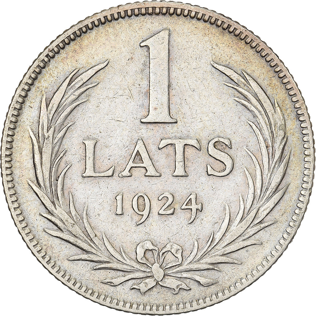 Latvia, Lats, 1924, Silber, SS, KM:7