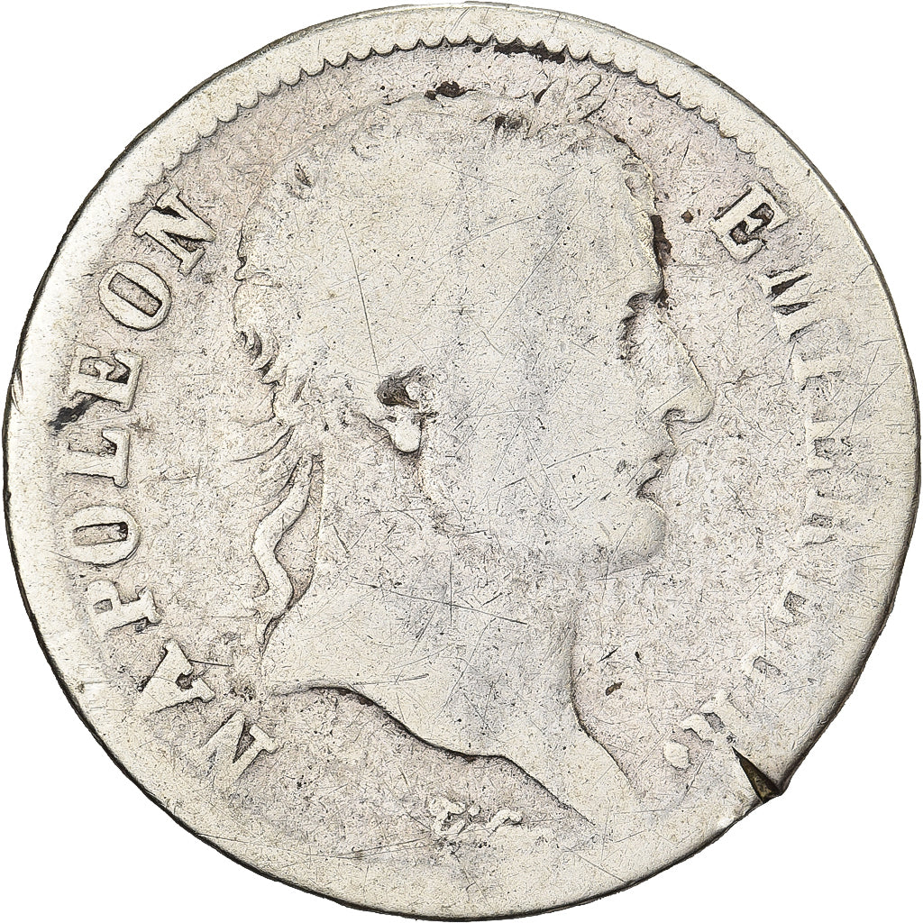Francia, Franc, Napoléon I, 1810, Paris, Argento, B+, KM:692.1