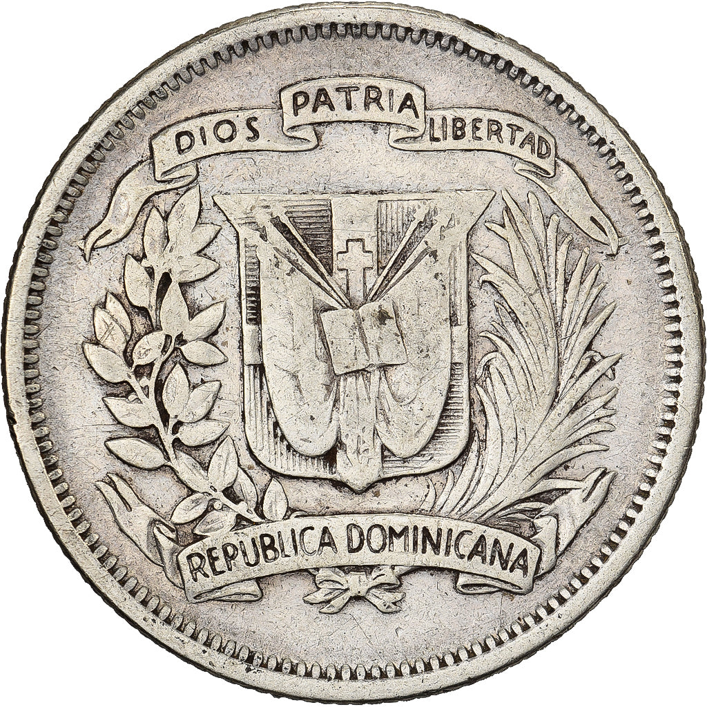 Repubblica domenicana, 25 Centavos, 1937, Argento, MB+, KM:20