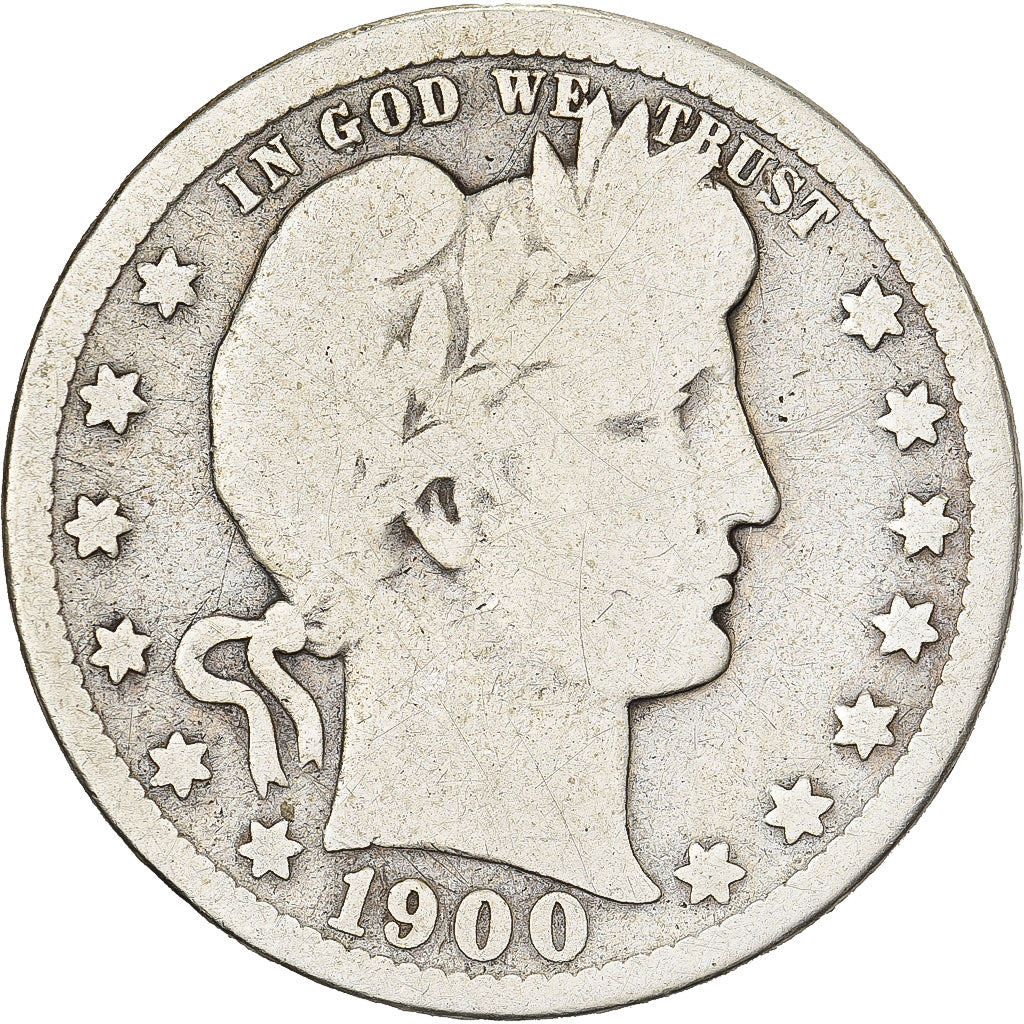 Verenigde Staten, Quarter, Barber Quarter, 1900, Philadelphia, Zilver, FR