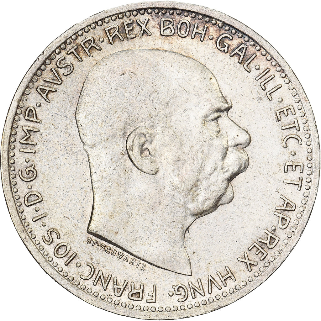 Österreich, Franz Joseph I, Corona, 1913, Vienna, Silber, VZ, KM:2820