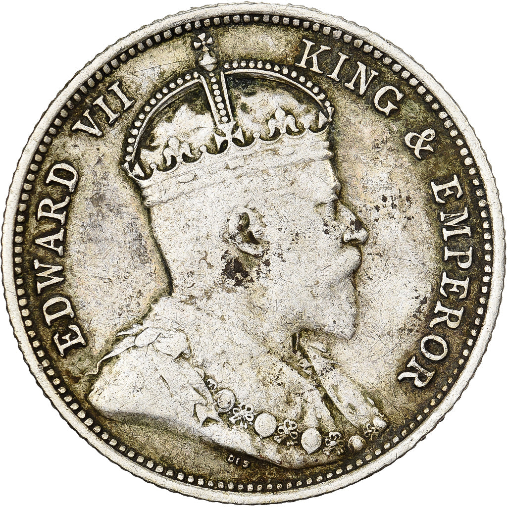 British East Africa, Edward VII, 50 Cents, 1906, Silver, VF(30-35), KM:4