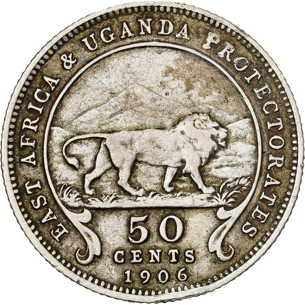 British East Africa, Edward VII, 50 Cents, 1906, Silver, VF(30-35), KM:4