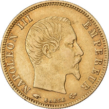 Frankreich, Napoleon III, 5 Francs, Napoléon III, 1856, Paris, Gold, SS
