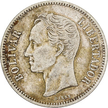 Venezuela, Gram 10, 2 Bolivares, 1936, Silver, EF(40-45), KM:23