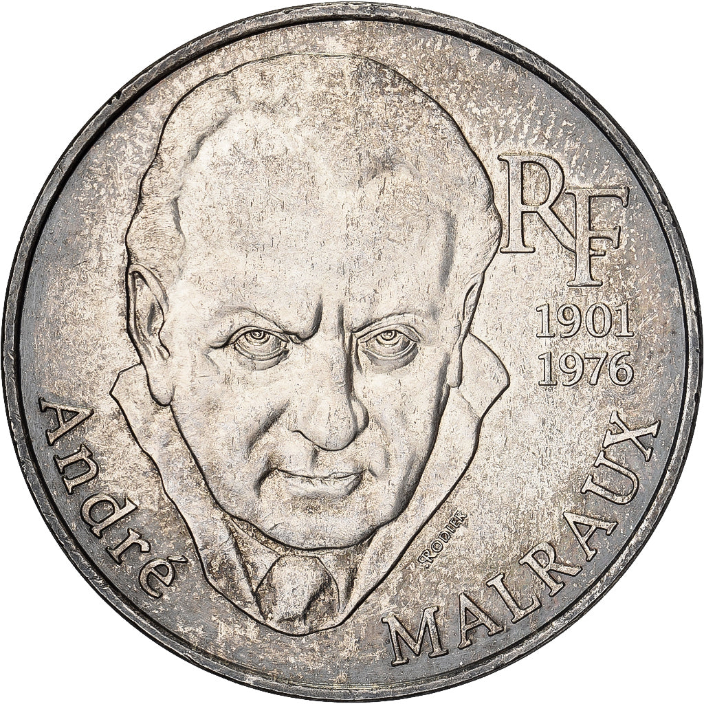 Frankreich, 100 Francs, André Malraux, 1997, Paris, Silber, VZ, KM:1188