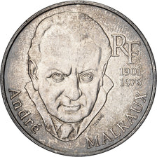 Frankreich, 100 Francs, André Malraux, 1997, Paris, Silber, VZ, KM:1188