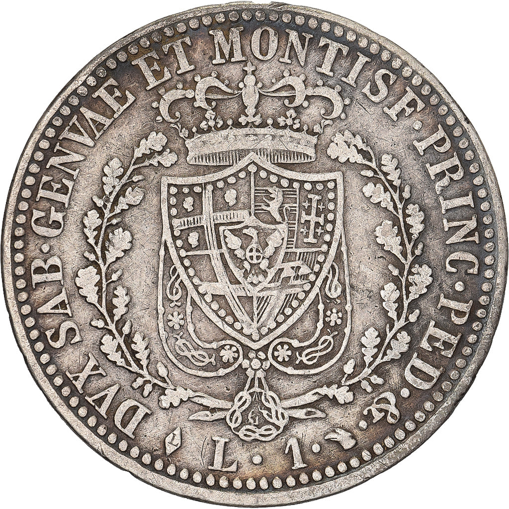 États italiens, SARDINIA, Carlo Felice, Lira, 1826, Turin, Argent, TB+