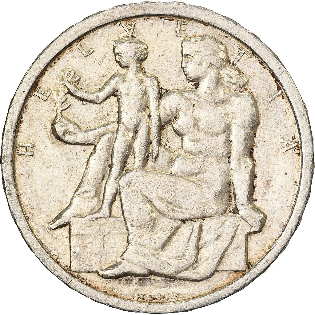 Switzerland, 5 Francs, 1948, Bern, Silver, EF(40-45), KM:48