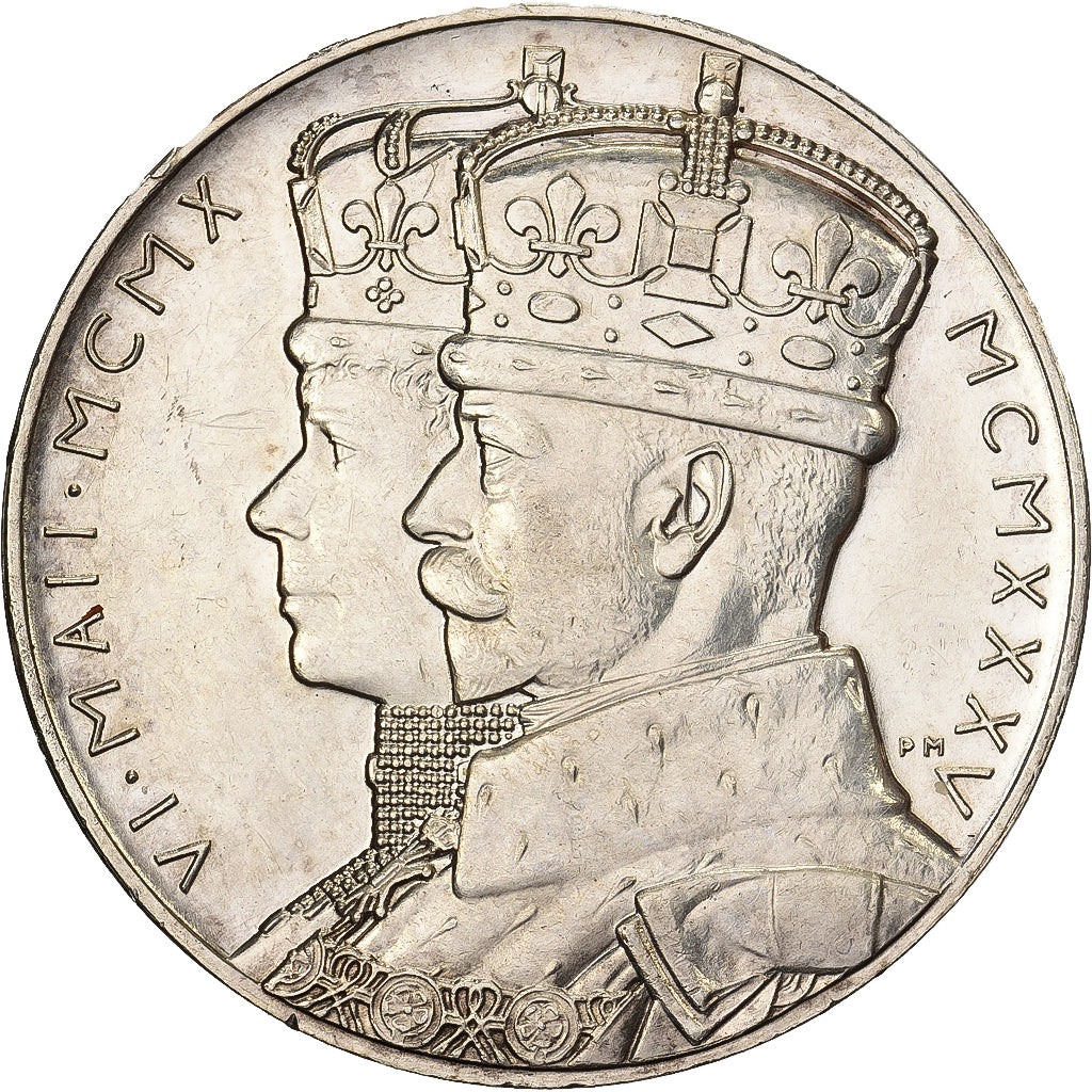 Reino Unido, medalha, George V, Silver Jubilee, 1935, Prata, MS(60-62)