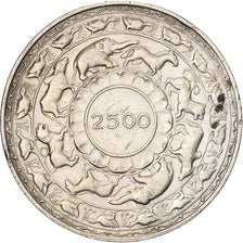 Ceylon, Elizabeth II, 5 Rupees, 1957, British Royal Mint, Silver, AU(50-53)