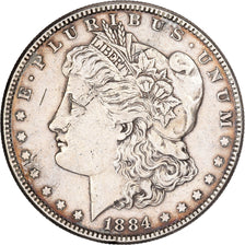United States, Dollar, Morgan Dollar, 1884, Philadelphia, Silver, EF(40-45)