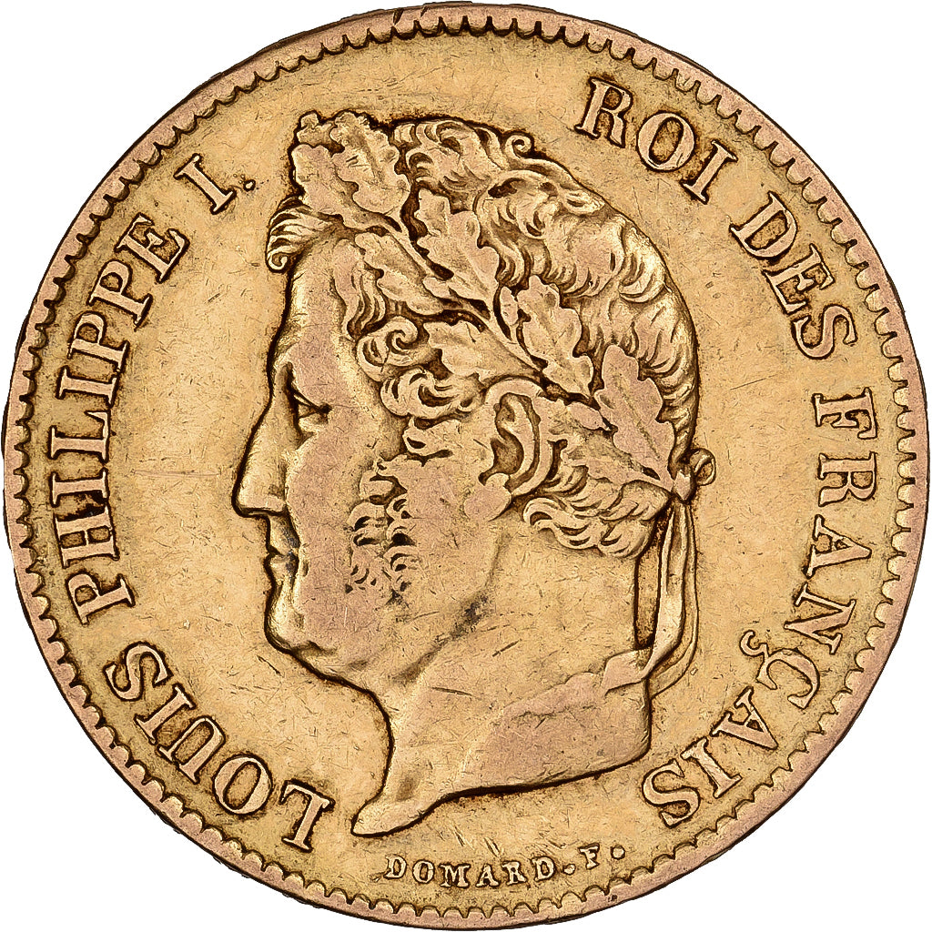 France, 40 Francs, Louis-Philippe, 1834, Paris, Gold, EF(40-45), KM:747.1