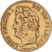 France, 40 Francs, Louis-Philippe, 1834, Paris, Gold, EF(40-45), KM:747.1