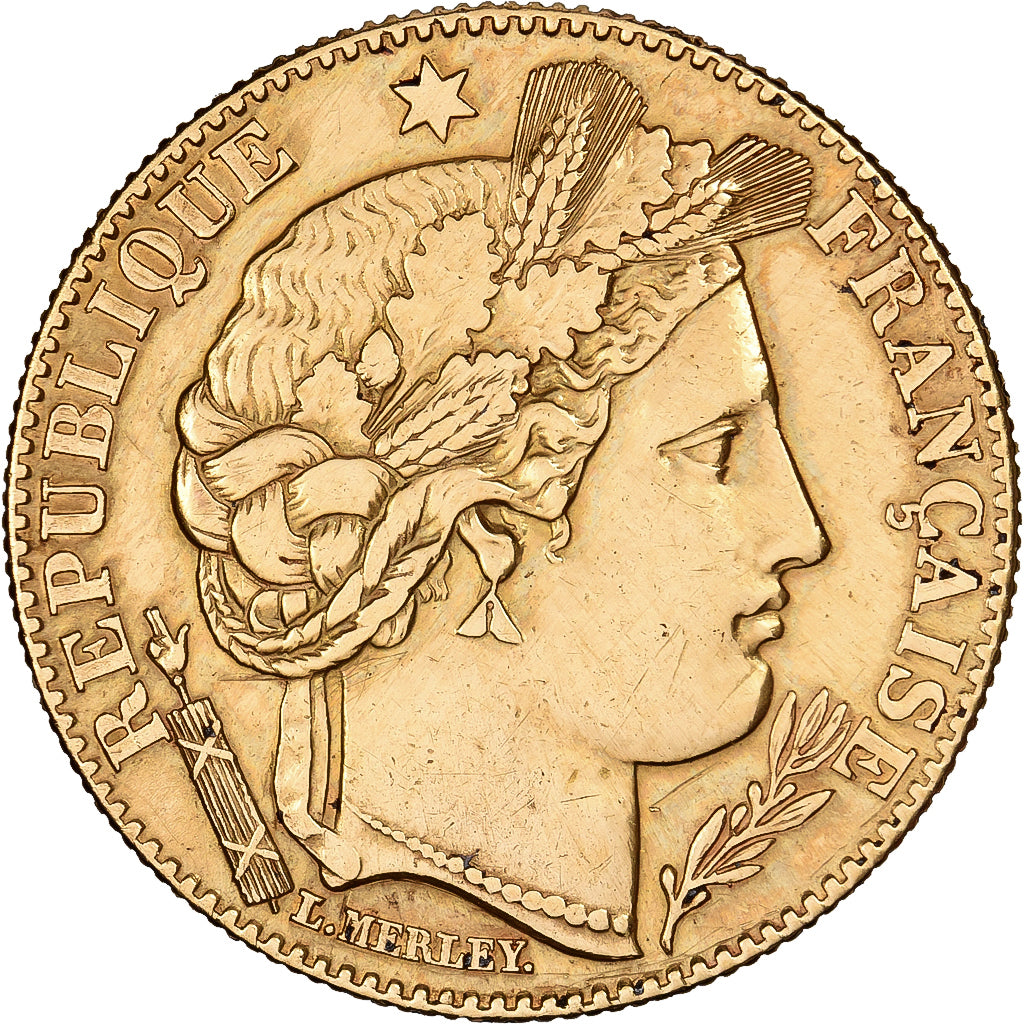 France, 10 Francs, Cérès, 1899, Paris, Gold, EF(40-45), KM:830