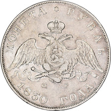 Russia, Nicholas I, Rouble, 1830, Saint Petersburg, Silver, VF(30-35), KM:161