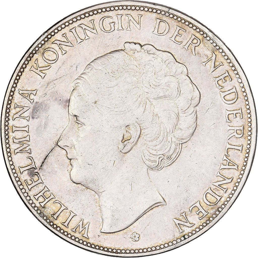 Netherlands, Wilhelmina I, 2-1/2 Gulden, 1931, Utrecht, Silver, EF(40-45)
