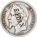 França, Napoleon III, Franc, 1866, Paris, Contremarque SEDAN, Prata, VF(30-35)