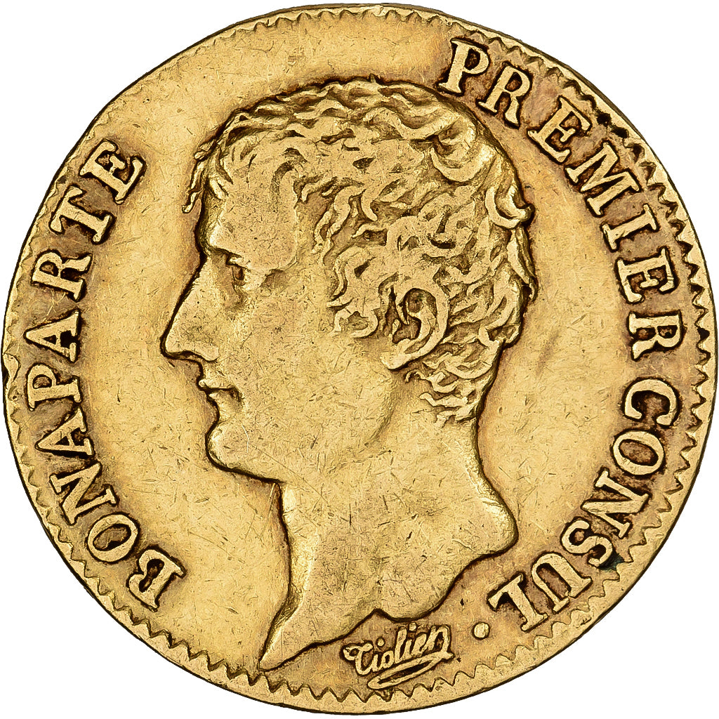 France, 20 Francs, Napoléon I, An 12, Paris, Gold, EF(40-45), KM:651