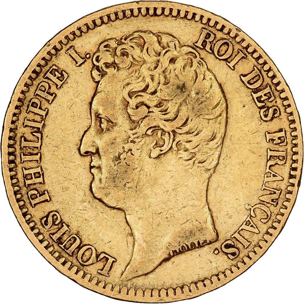 France, 20 Francs, Louis-Philippe, 1831, Paris, Gold, EF(40-45), KM:746.1