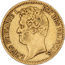 France, 20 Francs, Louis-Philippe, 1831, Paris, Gold, EF(40-45), KM:746.1