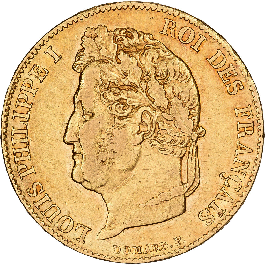 França, 20 Francs, Louis-Philippe, 1839, Paris, Dourado, AU(50-53), KM:750.1