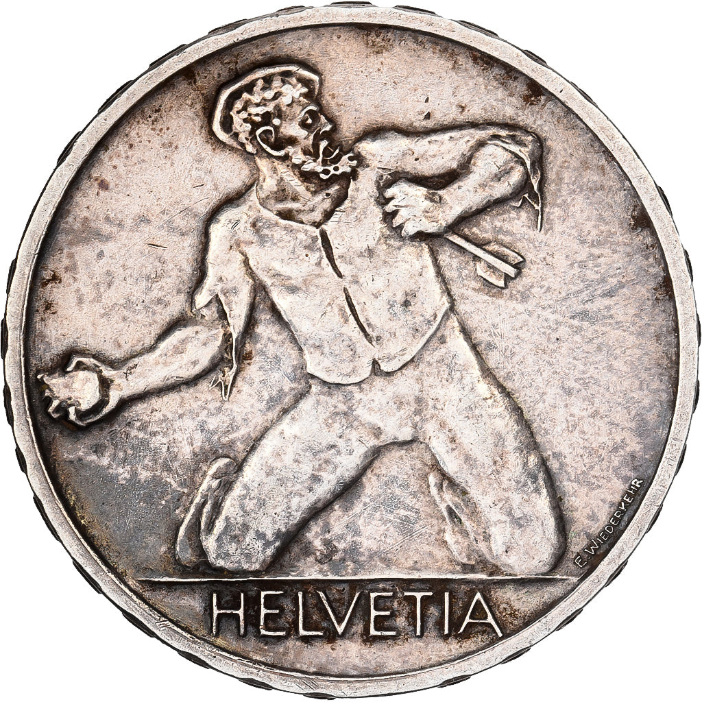 Svizzera, 5 Francs, 1944, Bern, Argento, BB+, KM:45