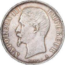France, Napoleon III, 5 Francs, Napoléon III, 1856, Paris, Silver, EF(40-45)