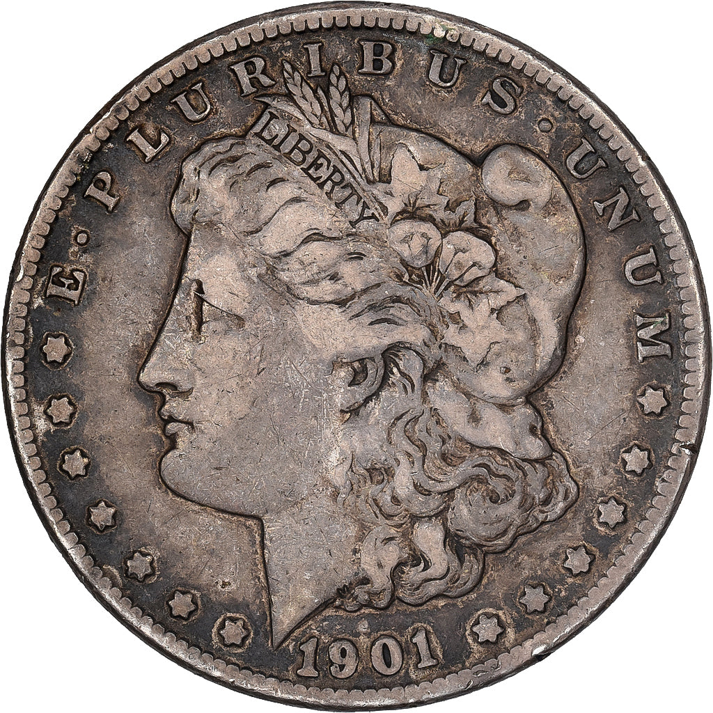 United States, Dollar, Morgan Dollar, 1901, New Orleans, Silver, VF(30-35)