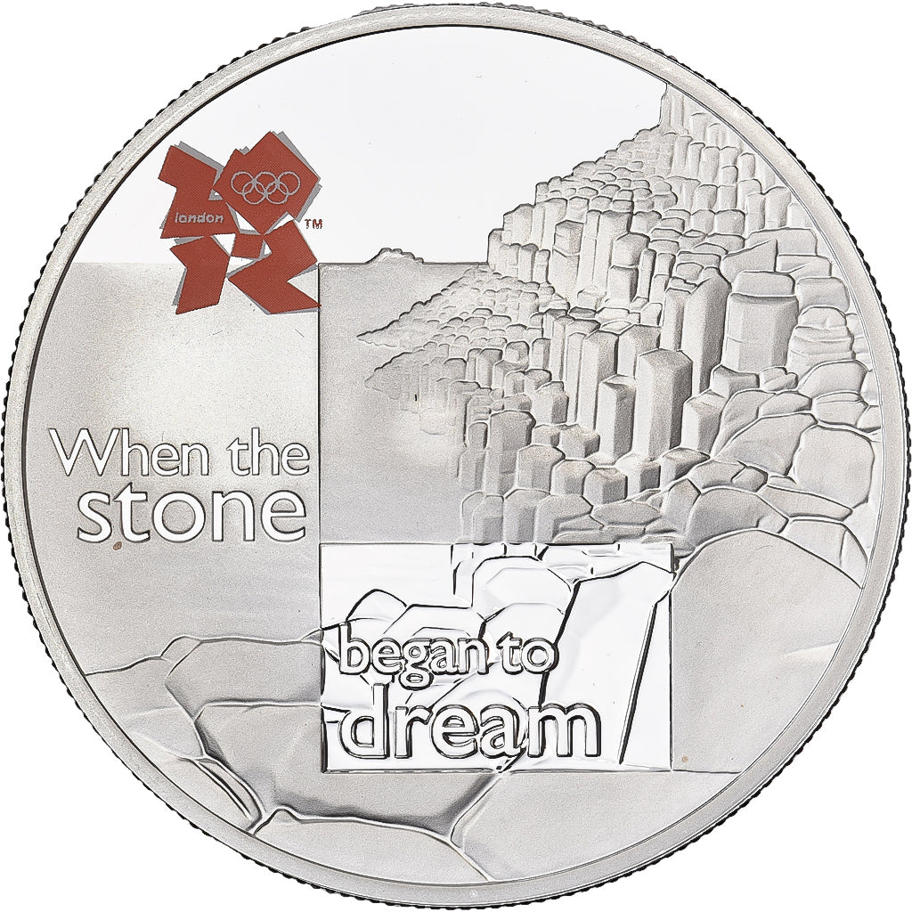 Wielka Brytania, 5 Pounds, GIANT'S CAUSEWAY, 2010, British Royal Mint, Srebro