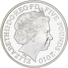 Wielka Brytania, 5 Pounds, RHOSSILI BAY, 2010, British Royal Mint, Srebro, UNC