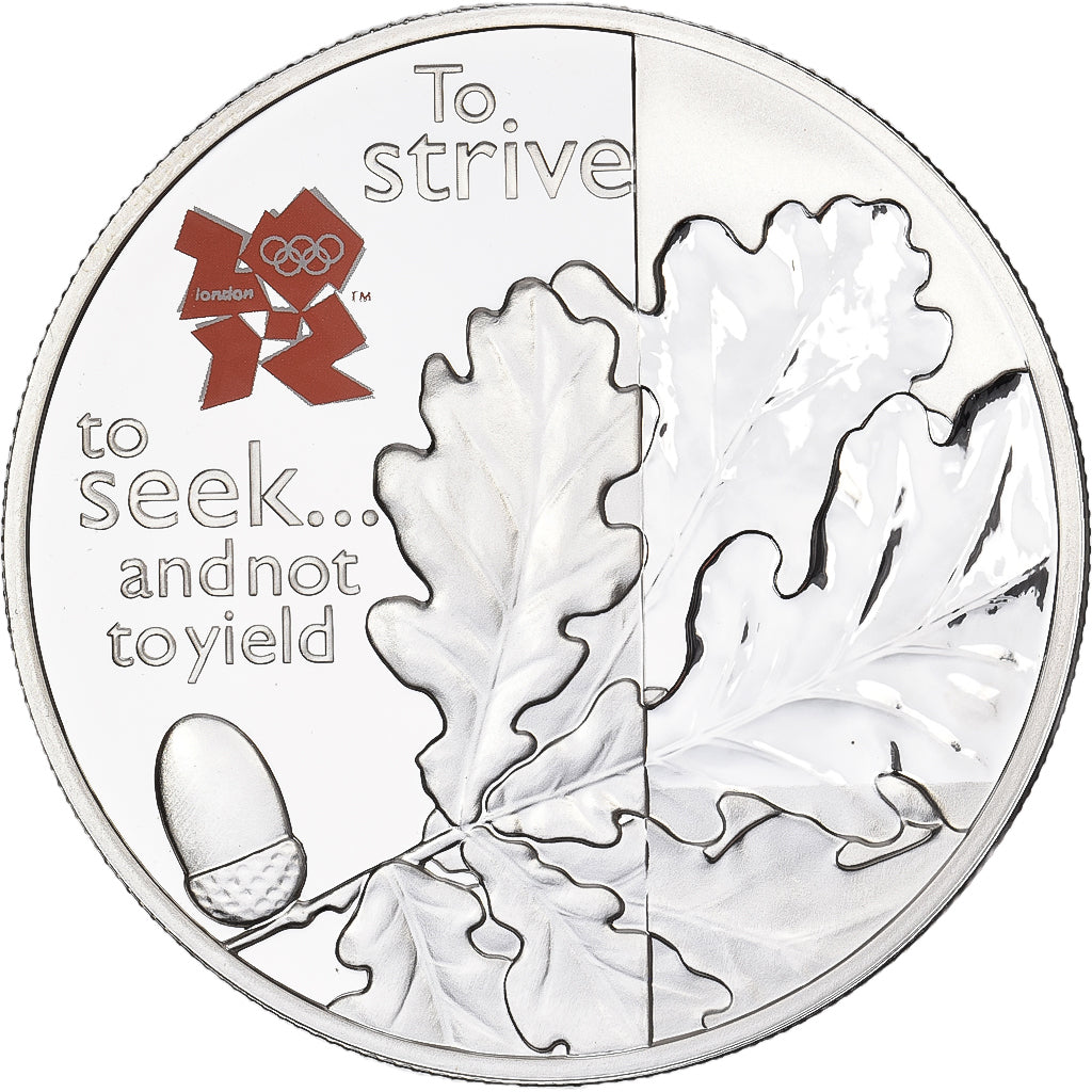 Wielka Brytania, 5 Pounds, OAK, 2010, British Royal Mint, Srebro, UNC