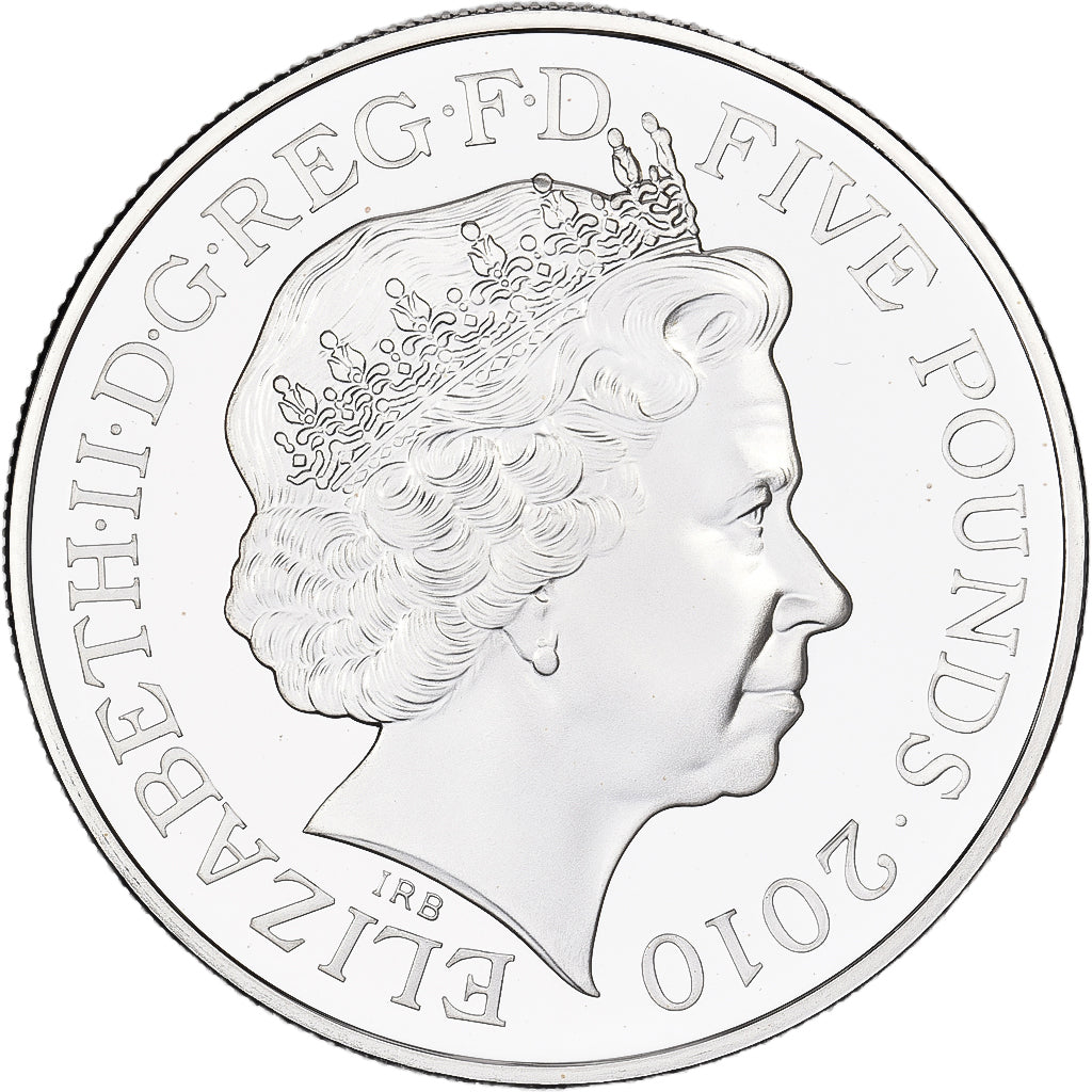 Wielka Brytania, 5 Pounds, BARN OWL, 2010, British Royal Mint, Srebro, UNC