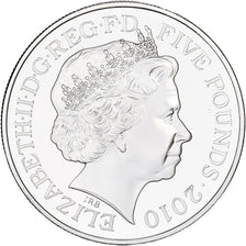 Wielka Brytania, 5 Pounds, BARN OWL, 2010, British Royal Mint, Srebro, UNC