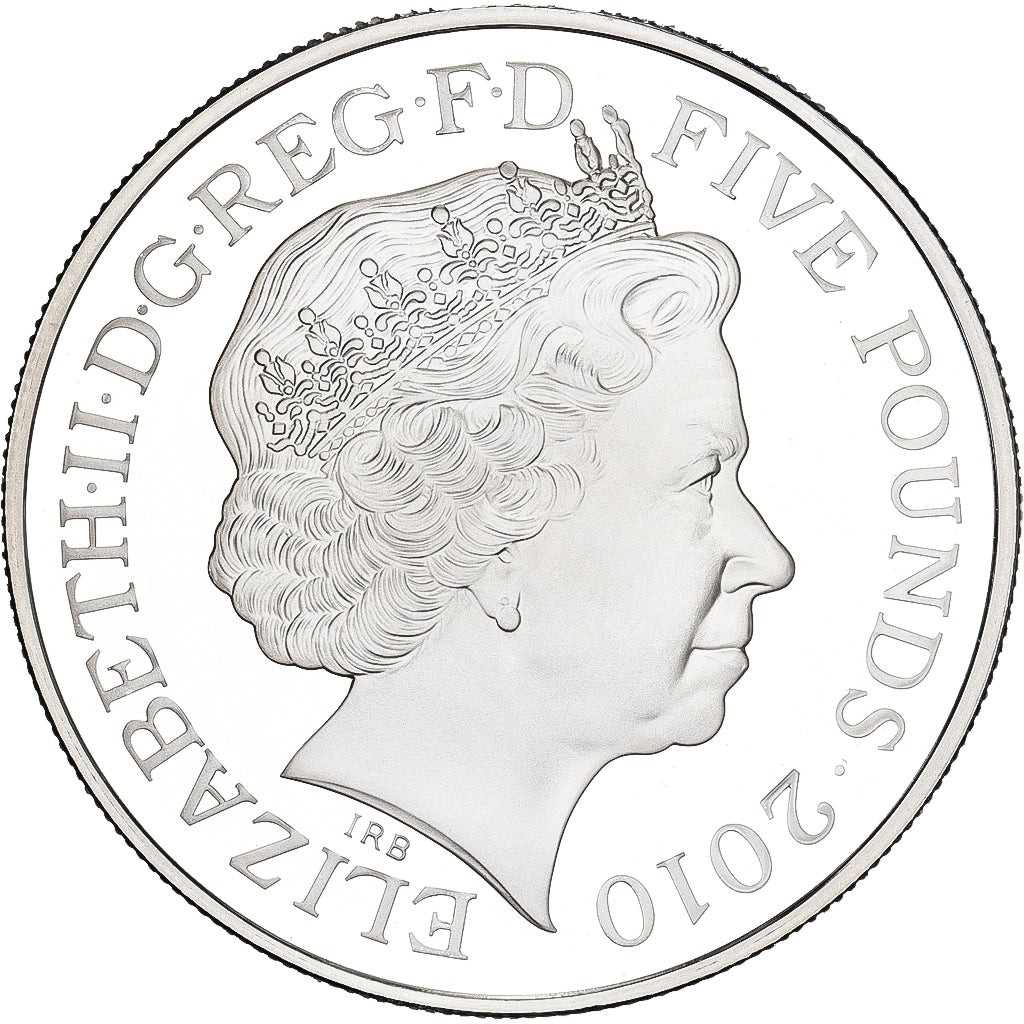 Great Britain, 5 Pounds, Abolition of Slavery, 2010, British Royal Mint, Silver