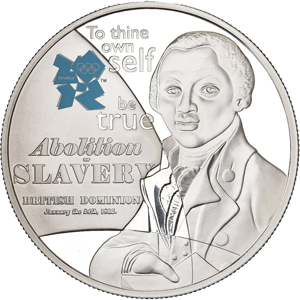 Great Britain, 5 Pounds, Abolition of Slavery, 2010, British Royal Mint, Silver