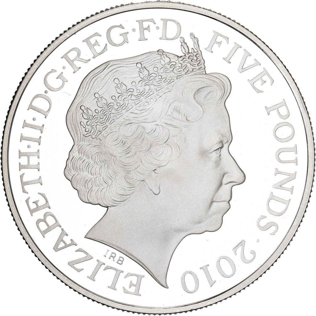 Great Britain, 5 Pounds, The Mall, 2010, British Royal Mint, Silver, UNC