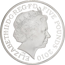 Great Britain, 5 Pounds, The Mall, 2010, British Royal Mint, Silver, UNC