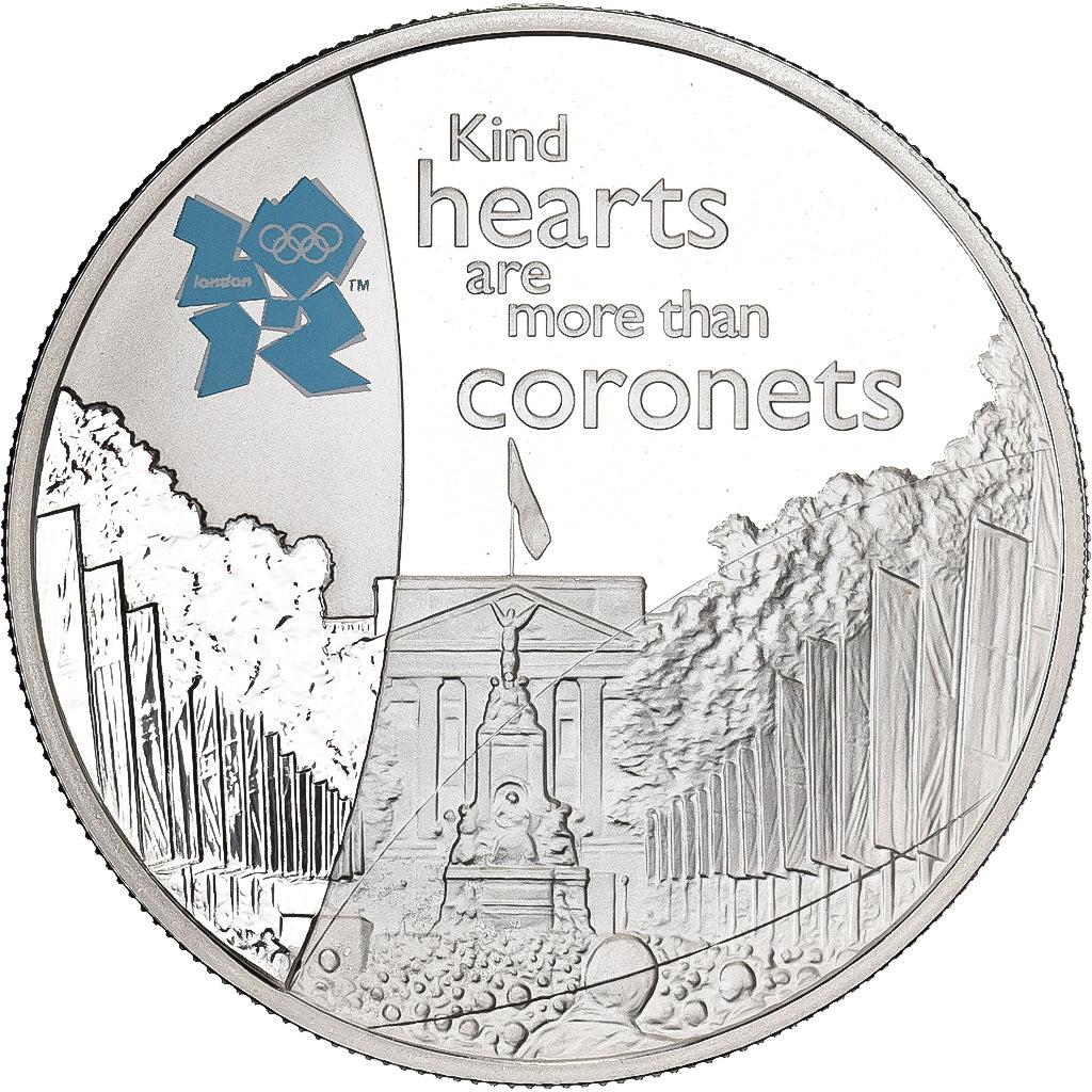 Great Britain, 5 Pounds, The Mall, 2010, British Royal Mint, Silver, UNC