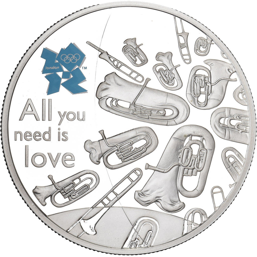 Great Britain, 5 Pounds, MUSIC, 2010, British Royal Mint, Silver, UNC